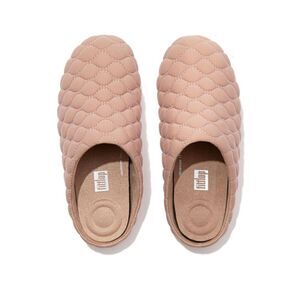 Fitflop Chrissie Padded Quilted Slippers Rose Women’s 8 Slip on Comfort Slides